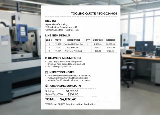 Procurement quote package