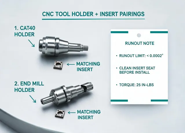 Tool holder and insert pairing