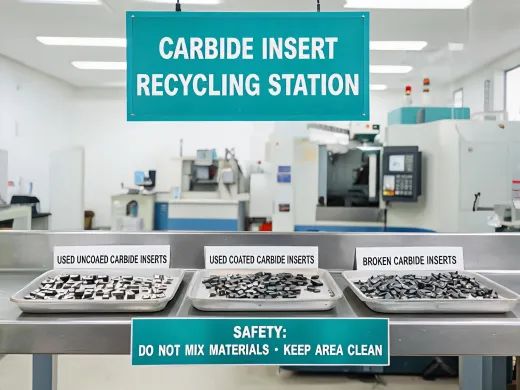 Insert recycling station